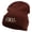 Maroon, variant on Trident Kraken Embroidered 12 Inch Long Knitted Beanie - White OSFM