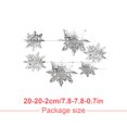 thumbnail image 3 of 1 Set Christmas Decorations Funny Exquisite Simple Style Stereo Indoor Hanging Prop Festival Adornment Decor for Scene Layout Silver, 3 of 6