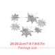 thumbnail image 3 of Matsuzay 1 Juego de adornos navideños, divertido, exquisito, estilo Simple, estéreo, accesorio colgante para interiores, decoración de adorno para el Kits de decoración para fiestas Plata Matsuzay HA059996-01, 3 of 6