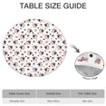 thumbnail image 6 of White Cow Bow Pattern Round Fitted Tablecloth with Elastic Edge,Dining Table Cover Waterproof,Outdoor Round Tablecloth for Camping,Dining,Indoor and Outdoor, 6 of 7