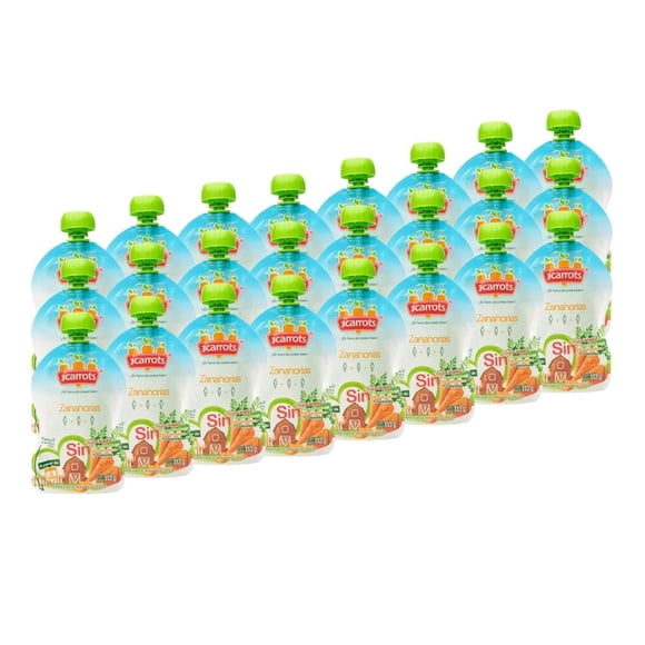 Papilla 3Carrots de Zanahoria 24 piezas de 113g