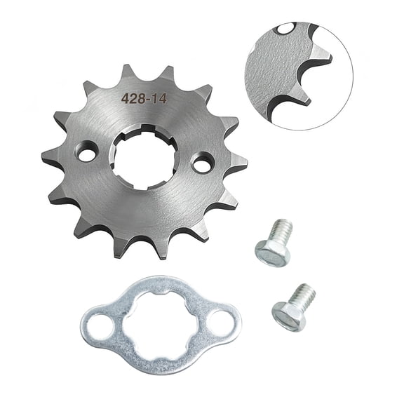 Front Sprocket 428-14T For Honda 23801-121-000 K22-2508 14 Tooth 2cm Inner