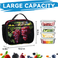 thumbnail image 6 of Herdesigns Watercolor Grapes Backpack with Lunch Box Fruit Lightweight Large Travel Work Laptop Backpacks Set Casual Daypacks, 6 of 8