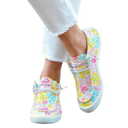 

Women Tie Dye Non Positioning Printing Flat Sneakers Fashion Casual Lace Up Casual Shoes Soft Sole Sneakers Cotton sandals for Women Pink