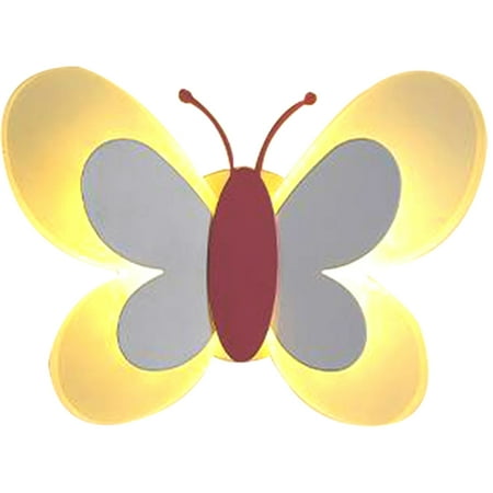 

Butterfly Shape Wall Lamp for Children s Room Cute Bedroom Bedside Cartoon Light