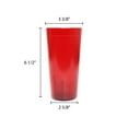 thumbnail image 2 of Excellante 20 oz tumbler, red, comes in dozen, 2 of 2