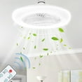 thumbnail image 2 of XGFHYJEH Ceiling Fans with Lights and Remote, Flush Mount Bladeless Ceiling Fan, Modern Low Profile Led Ceiling Light with Fan, Lighting & Ceiling Fans for Bedroom Living Room Kitchen Bathroom, 2 of 7