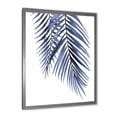thumbnail image 2 of Designart 'Abstract Blue Palm Leaves Tropical Branches' Traditional Framed Art Print, 2 of 4