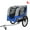 Grey+Blue, variant on Large Folding Bike Trailer for Dogs, 120LB Capacity All-Terrain Pet Carrier with Durable Steel Frame, Dog Bike Trailer for Cycling, Jogging, Camping and Outdoor Adventures (Grey Blue)