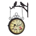 thumbnail image 1 of Reloj de pared cara, relojes silenciosos de 8 pulgadas, montaje lateral de tren, interior y exterior, 1 of 9