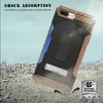 thumbnail image 5 of Case for iPhone 8 Plus, Brown Tri-Shield Rugged Cover [with Kickstand + Credit Card Wallet Slot + Wrist Strap] for Apple iPhone 8 Plus, iPhone 7 Plus, 5 of 5