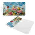 thumbnail image 2 of ZIATUBLES Floral Butterfly Sky Print Portable Ironing Mat Pad Multifunctional Ironing Blanket Foldable Ironing Board Replacement for Washer Dryer Countertop, 31.5" x 19.6", 2 of 7