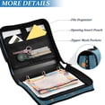 thumbnail image 3 of FORMRS Zipper Binder with Shoulder Strap 2-inch Ring 500 Sheet Capacity File Bag, Capybaras Swimming, 3 of 5