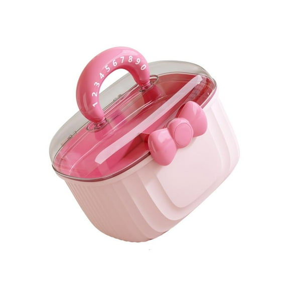 AOOOWER Elegant Hair Accessories Storage Box For Girls Women 2 Layer Designs Spacious Clear Organizers Case For Travel