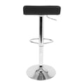 thumbnail image 4 of Ale Contemporary Adjustable Barstool in Black PU Leather - Set of 2, 4 of 7