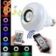 thumbnail image 2 of Rgb E27 Bombilla Led Multicolor Altavoz Bluetooth 16 Colores Cambiantes con Control Remoto Compatible con Android e Ios Music Bulb, 2 of 5
