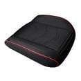 thumbnail image 4 of Funda de Asiento 54x55 cm Piel PU Multiusos Cómoda Cuadrada Fácil Instalación Negro Rojo, 4 of 8