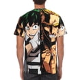 thumbnail image 2 of Mha My Hero Academia T-Shirt for Men Novelty 3D Pritneted Casual Short Sleeve Tees Shirt Summer Street T Shirt Top, 2 of 7