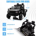 thumbnail image 5 of 12V Powered Ride on Car, Ford Bronco Raptor Ride on Trucks Toys with Remote Control, Electric Ride on Vehicle with Bluetooth Music, LED Light, Electric Car for Kids Boys Girls Ages 3-6 Gifts, Black, 5 of 9