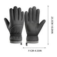 thumbnail image 3 of Winter Waterproof Gloves for Men Women, Waterproof Windproof Anti-Slip 11 Fingers Touch Screen Gloves with Thermal Lining for Cold Weather Motorcycle Driving Cycling Skiing Snowboarding Walking, 3 of 5