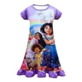 thumbnail image 1 of Robe de Princesse à Manches Courtes pour Filles Encanto Dolores, 11-12 Ans, Violet, 1 of 2