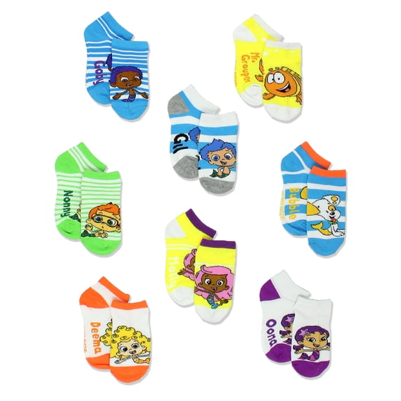 Bubble Guppies Boys Girls 8 pack Socks (Toddler) 5392QH