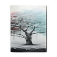 thumbnail image 2 of Abstract Colorful Tree Painting Landscape (2) Wall Art Canvas Prints for Living Room Family Love Art Poster Home Decor Picture Rustic Wall Decor for Dining Room Framed Painting 12"x16" 3PCS, 2 of 7