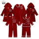 thumbnail image 2 of Toddler Baby Boys Girls Velvet Christmas Pajamas Set Kids Winter Holiday Clothing Suit Add Your Text Name Sleepwear Customized, 2 of 4