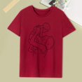 thumbnail image 1 of Camiseta de mujer con cuello redondo, camisetas de verano para desplazamientos en la calle, uso diario S, 1 of 8