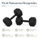 thumbnail image 4 of Mancuernas Hexagonales Set 45lbs Eleva Premium Gym Pvc 2pzs, 4 of 8