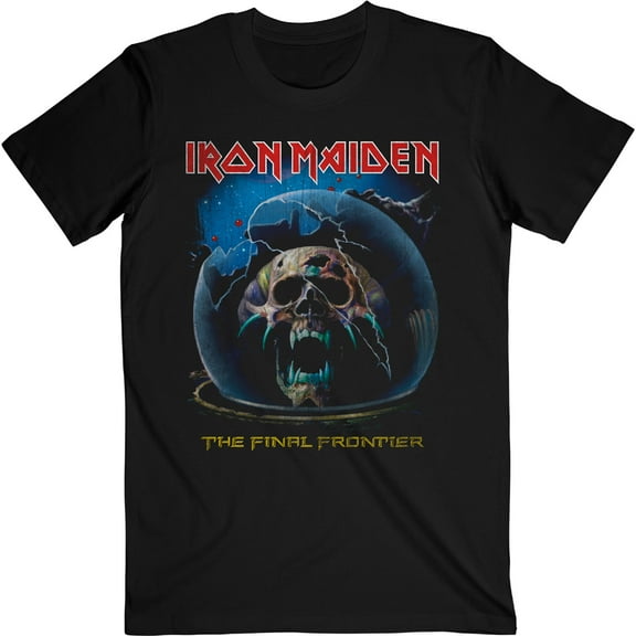 Men's Iron Maiden Astro Dead V.1. Slim Fit T-shirt Small Black