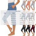 thumbnail image 4 of Lovzfmll Women's Active Cropped Pants, Elastic Waist Yoga Capris with Back Pocket, Relaxed Fit Gray, 2XL, 4 of 9