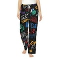 thumbnail image 2 of Kdxio Women's Comfy Stretch BasketballPrint Drawstring Pajama Pants-X-Large, 2 of 9