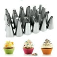 thumbnail image 3 of bedienty 26Pcs Cake Decor Tools Icing Piping Cream Pastry Bag Stainless Nozzle &Converter green 1Set, 3 of 6