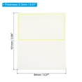 thumbnail image 2 of Uxcell Blank Greeting Cards,50pack Favor Decor Foldable Blank Card, Gold Tone White, 2 of 5