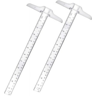 1pcs T Square Ruler 30cm Plastic T Shape Ruler Clear Transparent  Measurements Straight Ruler Measure Tool