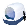 thumbnail image 5 of Hooded Cat Enclosed Cat Toilet Reusable Detachable Pet Litter Blue, 5 of 8