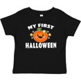 thumbnail image 3 of Inktastic My First Halloween with Pumpkin and Stars Boys or Girls Baby T-Shirt, 3 of 5
