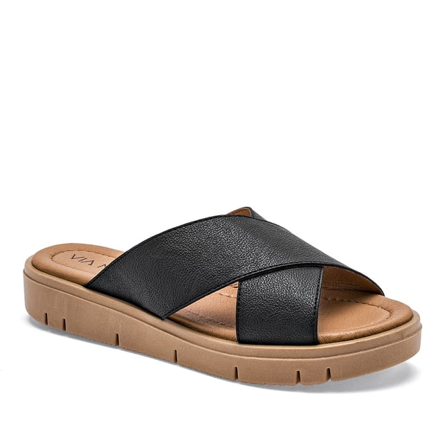 SANDALIA PLANA VIA MODA NEGRO 132924