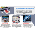 thumbnail image 3 of Upromax, Vacuum Sealer Machine, Built-In Cutter, Seal Vac Dry & Wet Food Modes, Ext-vac, Low Noise, Up16-Inch bags 10 Bags Included - Seal A Meal Vacuum Sealer Machine For Food Storage, 3 of 11