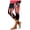 Black, variant on Women's 4th of July Leggings Stripe Star Print Color Block Lifting Fitness Running Pants White S