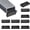 10, variant on 20-Pack Tubing End Caps, 1.5 x 0.5 Inch Plastic Rectangle Hole Plugs Inserts for Chair Leg/Bar Stool/Fitness Equipment, Glides Fence Plug Floor Protectors