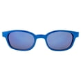 thumbnail image 2 of The Original KD's Biker Shades Sunglasses By PCSUN Blue Ice Frames Blue Mirror Lenses., 2 of 8