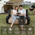 thumbnail image 3 of Large Inflatable Leisure Chair for Outdoor Indoor Use, Portable Two-Person Sofa with High Backrest and Armrests for Camping  Living Room Relaxation, 3 of 6