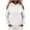 White, variant on Tqcoqu Women's Cold Shoulder Hoodie,Long Sleeve Casual Pullover Sweatshirt With Front Kangaroo Pocket Tops,2026 Fall Winter Trendy Clothes,Black Women's S-XXL