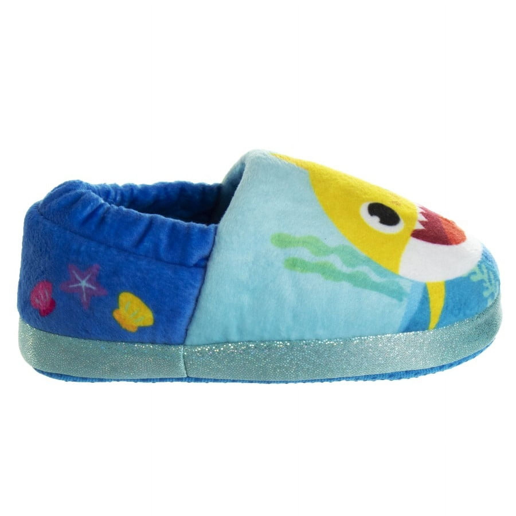 Baby Shark " The Nicest Shark" Toddler Boys' Casual Slippers - Blue, 11-12