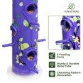 thumbnail image 7 of Kingsyard 6-Ports Metal Tube Sunflower Seed Wild Bird Feeder, Outside Hanging Weather Proof, Purple, 7 of 7