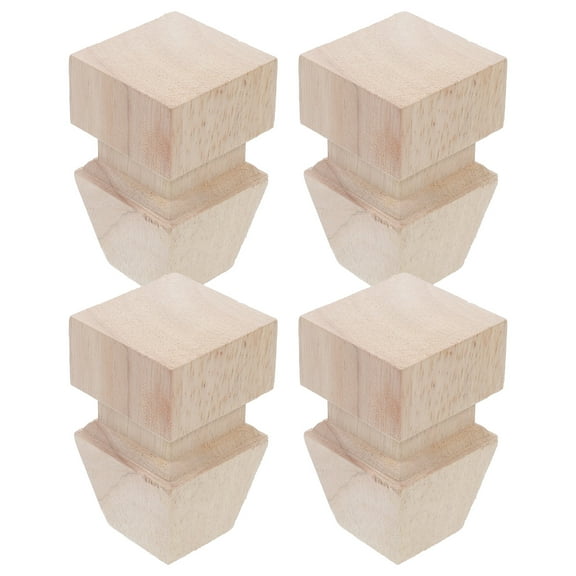 KAJNBN Wood Furniture Leg Furniture Riser Wood Homeowners DIY Projects 4Pcs