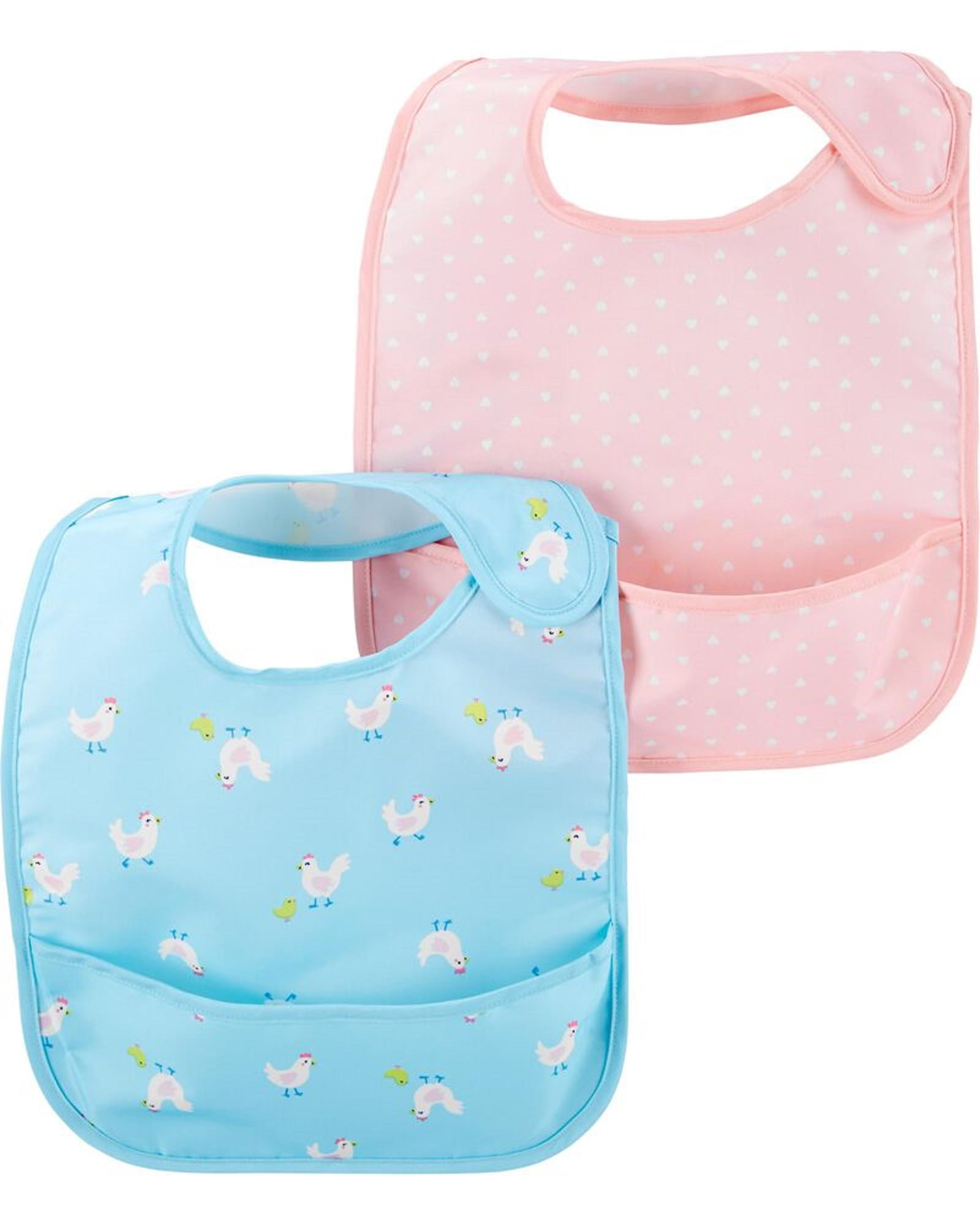carters baby girl bibs