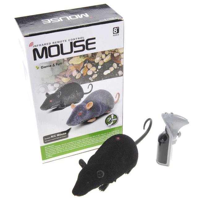 Azimport M791B Remote Control Infrared Realistic RC Mouse Toy Black